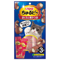 Inaba Churu Bee 10*3г Лакомство запеченные трубочки для взрослых кошек, тунец Магуро, тунец Кацуо