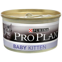 Pro Plan 85г конс. Baby Kitten Влажный корм для котят до 12 недель Курица