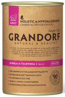 Grandorf Dog Adult Buffalo&Veal влажный корм для взрослых собак всех пород, Мясо буйвола и телятина