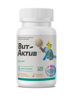 Вит-Актив Биологически активная кормовая добавка для котят Омега-3 кислоты 120 таб.