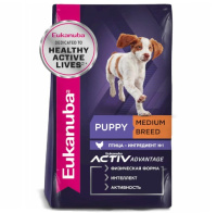 Eukanuba Puppy Medium Breed <12 months Сухой корм для щенков средних пород