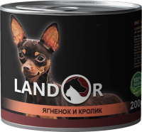 Landor Dog Small Breed Lamb&Rabbit влажный корм для взрослых собак мелких пород, Ягненок и кролик 