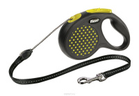 Поводок-рулетка Flexi Design cord М 5m 20kg yellow