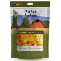 Nord Farm Хлопья из курицы и лосося, 90г