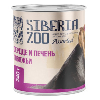 Siberia Zoo Assorted Влажный корм для взрослых собак, Сердце и печень говяжьи