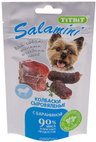 TitBit Dog Колбаски сыровяленые Salamini с бараниной лакомство для собак, 40г