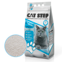 Наполнитель Cat Step Compact White Original комкующийся минеральный 5л