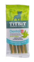 TitBit Dog Профилактическое лакомство Dental+ Палочка витая с сыром и мятой для собак мелких пород, 30г