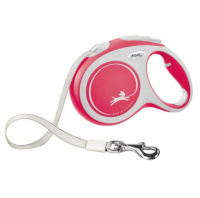 Поводок-рулетка Flexi New Comfort tape L 5m 60 kg red