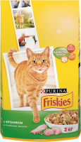 Friskies 2кг Сухой корм для взрослых кошек Кролик и полезные овощи