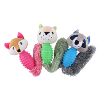 Wogy Игрушка-пищалка для собак мягкая с резиновым телом, шуршит, 36*9см (в ассортименте) (цена за 1шт)