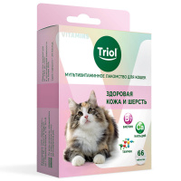 Triol Мультивитаминное лакомство для кошек Здоровая кожа и шерсть 33г