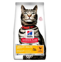 Hill's SP 1,5кг Urinary Health Adult+1 Сухой корм для взрослых кошек, склонных к МКБ Курица