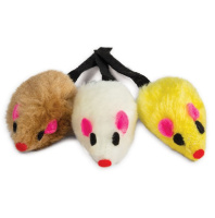 Triol Набор игрушек для кошек 3 мышки, 5,2см