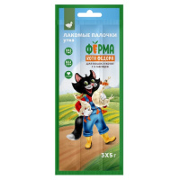 Мнямс 3*5г Ферма кота Федора Лакомые палочки для кошек и котят, Утка (цена за 3шт)