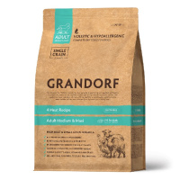Grandorf Dog 1кг 4 Meat&Brown Medium&Maxi Сухой корм для взрослых собак всех пород 4 вида мяса 