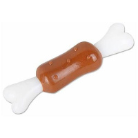 Nems Игрушка для собак Кость с запахом курицы пластик, 14см 