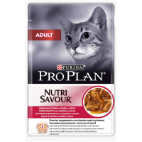 Pro Plan 85г пауч NutriSavour Adult Влажный корм для взрослых кошек Утка (соус) Pro Plan 85г пауч NutriSavour Adult Влажный корм для взрослых кошек Утка (соус)