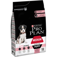 Pro Plan Medium Puppy Sensitive Skin Сухой корм для щенков средних пород с чувствительной кожей, Лосось