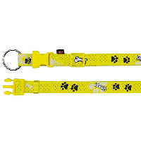 Ошейник "Woof', XS-S, 15-25 см /15 мм, желтый