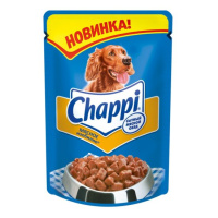 Chappi Влажный корм для взрослых собак, Мясное изобилие