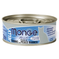 Monge Cat Jelly Adult Влажный корм для взрослых кошек, С желтоперым тунцом и белой рыбой