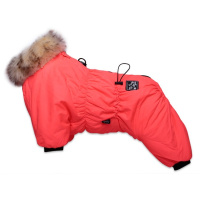 Lion Комбинезон для собак Nice-Style девочка SLPK137, цвет коралловый неон, размер М (спинка 31см, обхват шеи 22-29см, обхват груди 34-42см)