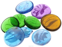 Аква Марблс Glass 018 КАПЛИ, МИКС , 35мм, 200гр.
