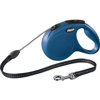 Поводок-рулетка Flexi New Classic cord M 5m 20 kg blue