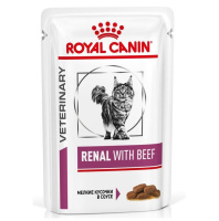 Royal Canin 85г пауч Renal Влажный корм для кошек с хронической почечной недостаточностью Говядина