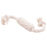 Doglike Игрушка для собак Сарделька Dental Knot канатная, большая, белая, 42см