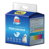 Cliny Подгузники для собак и кошек 1-2,5 кг XXS (12шт.)