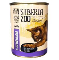 Siberia Zoo 340г конс. Влажный корм для взрослых кошек, Ягненок