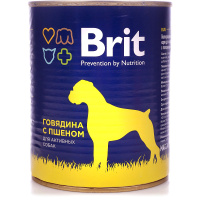 Brit Adult Beef&Millet влажный корм для взрослых собак всех пород, Говядина и пшено 