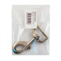 Карабин № 0 для поводков sh-8 (длина 4,6см; ушко под полосу 8-10мм) упакованный 190900