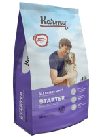 Karmy 2кг Starter All Breeds Сухой корм для щенков до 4 месяцев, беременных и кормящик собак Индейка