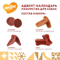 Мнямс Лакомства для собак Адвент-календарь, 100г
