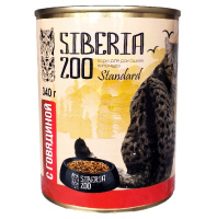 Siberia Zoo 340г конс. Влажный корм для взрослых кошек, Говядина 