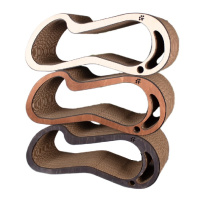 Потягушкин Когтеточка картонная Альтаир L, h23*60*25см (в ассортименте)