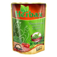 Herbax Влажный корм для взрослых кошек, Аппетитный кролик в соусе с травами