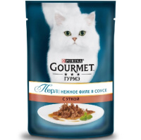 Gourmet 85г пауч Перл Влажный корм для взрослых кошек Утка (соус)