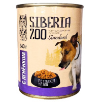 Siberia Zoo 340г конс. Влажный корм для взрослых собак, Ягненок