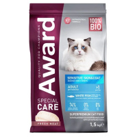 Award Special Care Sensitive Skin&Coat Сухой корм для взрослых кошек для здоровой кожи и шерсти со свежей Рыбой