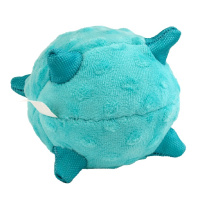 Playology Сенсорный плюшевый мяч Puppy Sensory Ball для щенков мелких и средних пород с ароматом арахиса, голубой, d11см