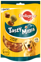 Pedigree Tasty Bites Ароматные кусочки лакомство для взрослых собак всех пород, Курица 130г