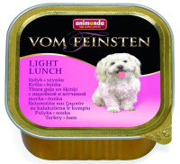 Animonda Vom Feinsten Adult Light Lunch влажный корм для взрослых собак всех пород облегченное меню, Индейка и ветчина 