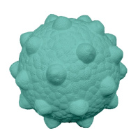 Mr.Kranch Игрушка для собак Мяч с шипами неоновая голубая, d8см 