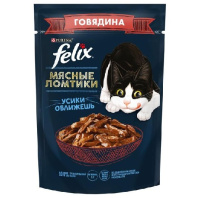 Felix Мясные ломтики Влажный корм для взрослых кошек, Говядина