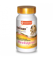 Unitabs 100 таб. Neokaprol Кормовая добавка для снижения запаха фекалий и предотвращения копрофагии
