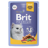 Brit Premium Tuna Влажный корм для взрослых кошек, Тунец в желе